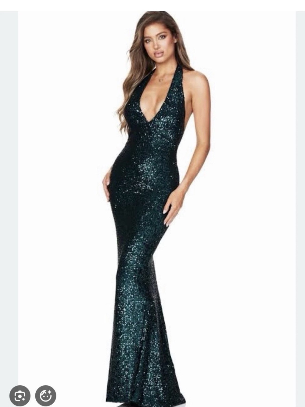 NWT Nookie Diaz Halter gown size XS from Revolve
